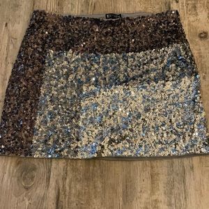Express Sequin Mini Skirt